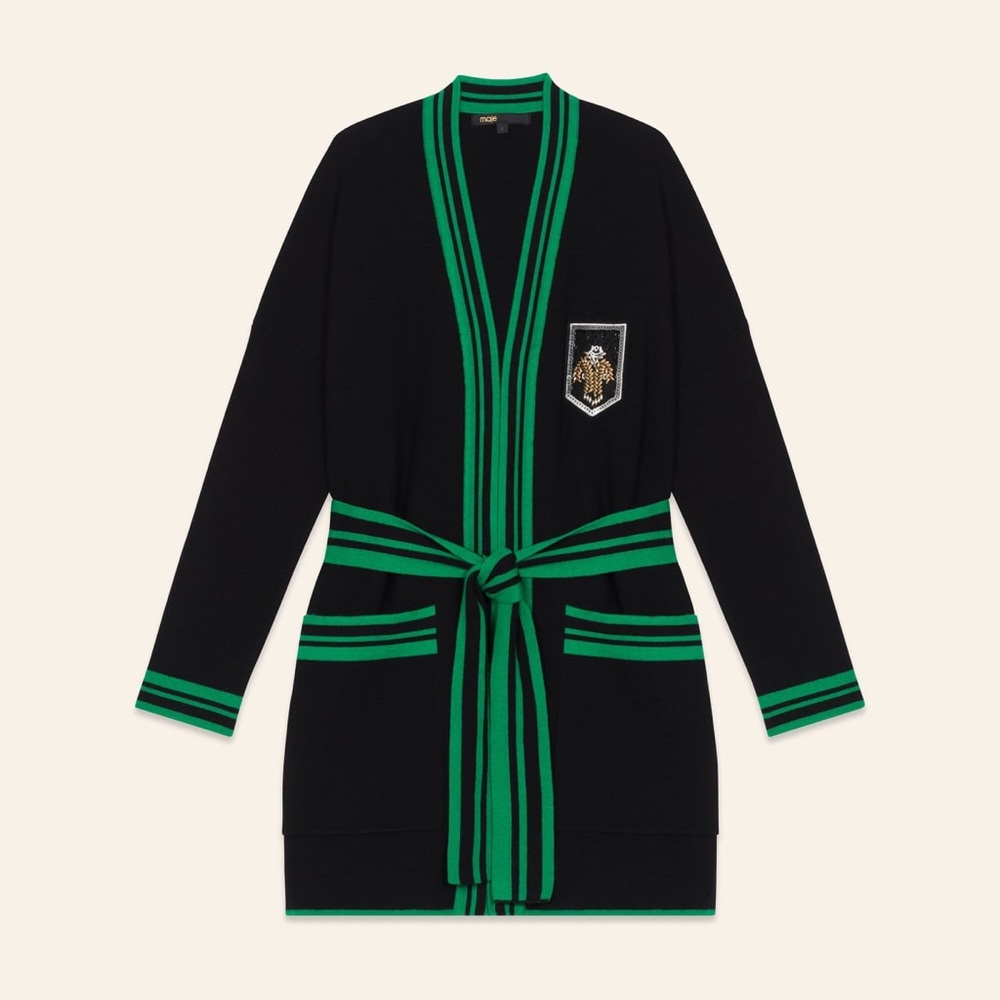 ▪️Maje cardigan with crest